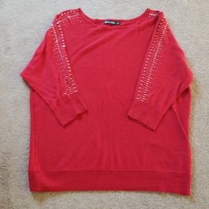 Red Beaded sweater